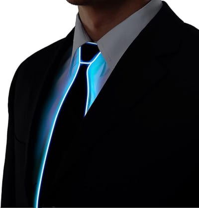 Daity 1-delig - lichtgevende stropdassen en bretels - LED-feestartikelen - verstelbare gloed - unisex feestartikelen