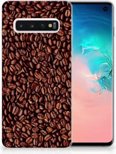 Samsung Galaxy S10 Siliconen Case Koffiebonen