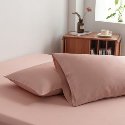 Bamboe kussenslopen Cuddle Pink roze 60x70 cm – Set van 2, zacht, ademend & duurzaam | Boomba Bamboo®