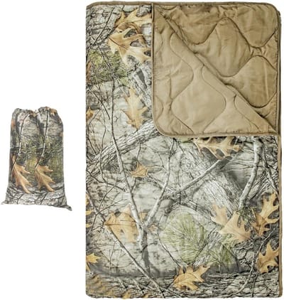 Campingdeken Warm - Outdoor Deken - Buiten Avontuur - Waterdicht Sneldrogend - 28 x 21.1 cm - Grijs