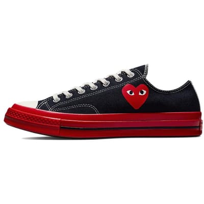 Chuck 70 Comme des Garçons Play x Chuck 70 Converse Low 'Zwart Rood' 41.5 black