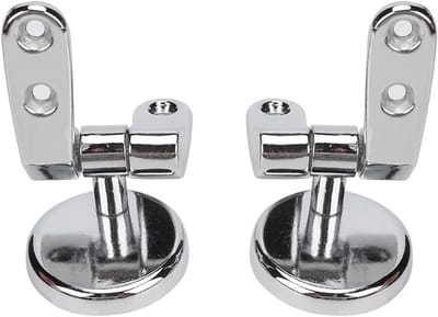 Toiletbril Scharnieren - WC-bril Bevestiging - Badkamer Onderhoud - Universele Pasvorm - 10x10 mm - Zilverkleurig