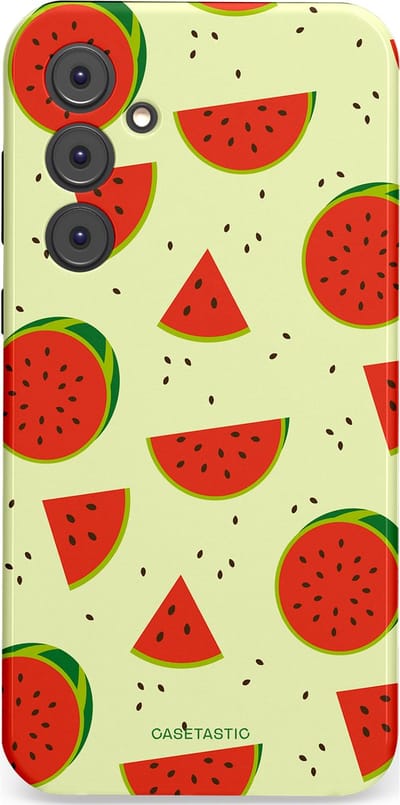 Casetastic Hoesje Geschikt voor Samsung A35 - Stijlvolle Beschermende Duo-layer Case - Meloen Moment