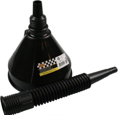 2 IN 1 Trechterset zwart Plastic funnel