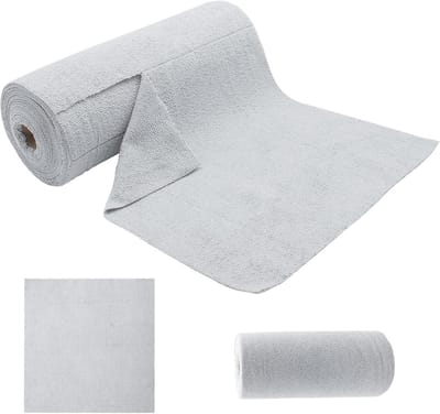 Verwijderbare Microvezeldoeken Rol van 50 Stuks, 30 x 30 cm, Herbruikbare Lintvrije Doeken voor Auto, Keuken en Huishouden, Ideaal voor Schoonmaken en Polijsten