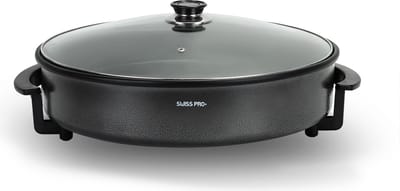 Swiss Pro+ | Multifunctionele Hapjespan/kippiepan XXL SP-PP42- Electrisch 42cm- Extra Large
