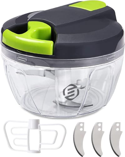 Equivera Hakmolen - Food Processor - Food Chopper - Groentesnijder - Hakmolens - Groente Chopper - Keukensnijder - Etensnijder - Keuken Accessoires