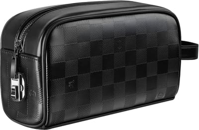 WiWU Reistas voor Smartphone Accessoires - Organizer met Cijferslot - Waterbestendig PU Leer - Anti-Diefstal Reis Tas - Zwart