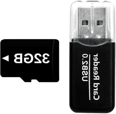 Micro SD Kaart - Geheugenkaart Opslag - Foto Video Opslag - Full HD Opname - 32 GB - Blauw