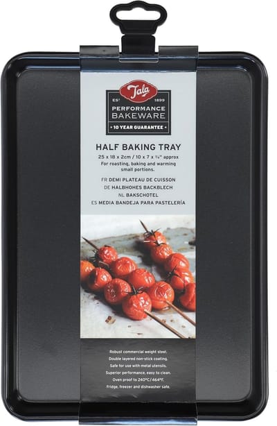Tala Performance – Bakplaat Oven – 25 x 18 x 2 cm – Non-stick Koolstofstaal – Dubbele Anti-aanbaklaag – BPA- & PFOA-vrij