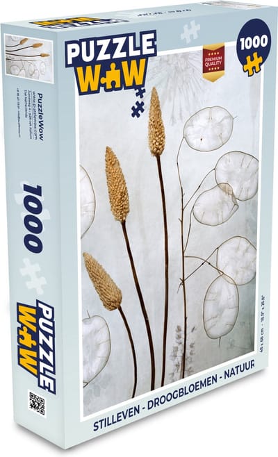 Puzzel Stilleven - Droogbloemen - Natuur - Legpuzzel - Puzzel 1000 stukjes volwassenen