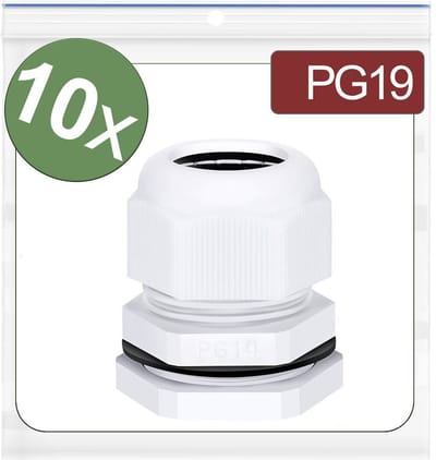 Quadrios 24CA409 Wartel Polyamide Wit 10 stuk(s)