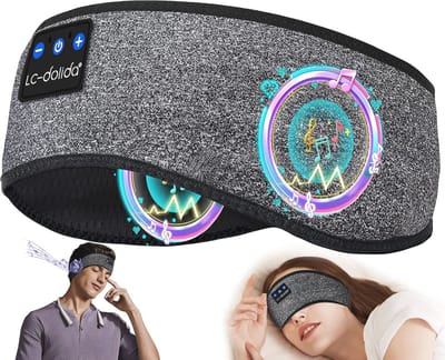 Draadloze Bluetooth Hoofdband Hoofdtelefoon voor Sport en Slaap – Comfortabel en Zacht met HD Geluid