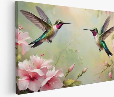 Saammp Muurcirkel Hout - Witte Bloem - Natuur - Ø 90 - Wandcirkel - Wanddecoratie Cirkel - Muurdecoratie Woonkamer - Kantoor Decoratie