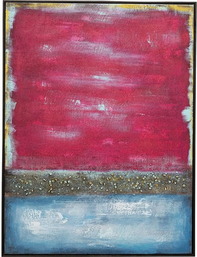 Schilderij Vista rood 90x120cm Kare Design