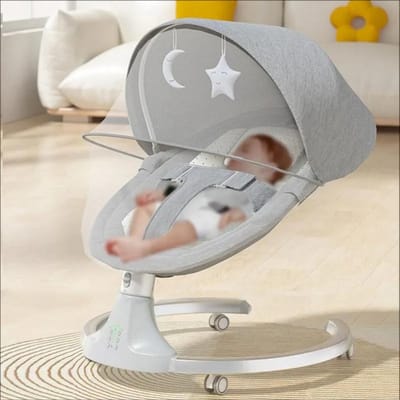 Seastone - Wipstoel Elektrisch - Babyschommel - Schommelstoel - Baby Swing - Afstandsbediening