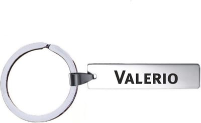 Sleutelhanger Met Naam - Valerio - RVS