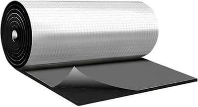 Isolerende Matten - Geluidsisolatie Panel - Ruisonderdrukking - Zelfklevende Toepassing - 50x200 cm - Zilver