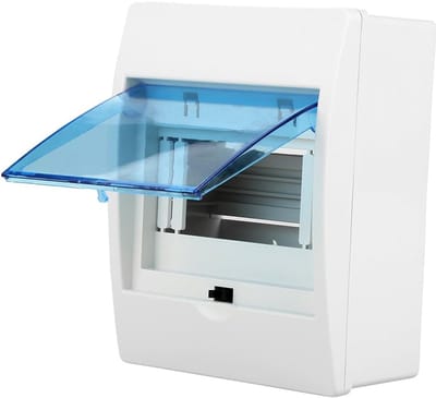 Verdeelkast - Stroomkast Behuizing - Elektrische Circuits Beschermen - Kunststof Duurzaam Materiaal - 177 cm - Wit Blauw