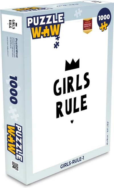 Puzzel Quotes - Kinderen - Meisjes - Girls Rule - Spreuken - Legpuzzel - Puzzel 1000 stukjes volwassenen