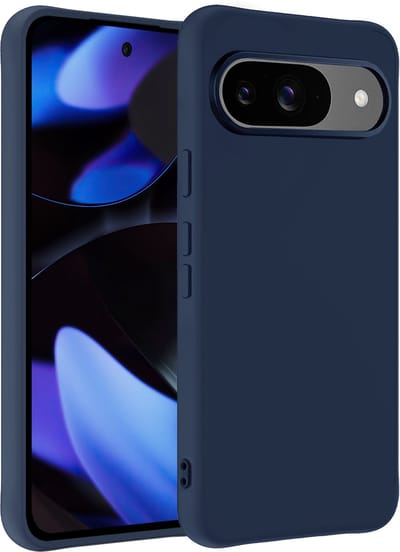 Hoesje - Geschikt voor Google Pixel 10 - Sterk & Shockproof - Hoes Cover - Siliconen Case - Donkerblauw