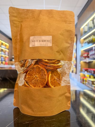 200 gram Gedroogde sinaasappelschijfjes
