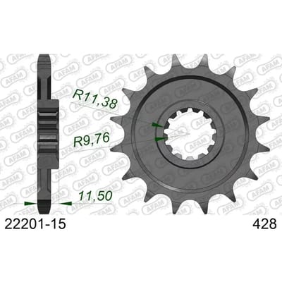 Motortandwiel Afam 428