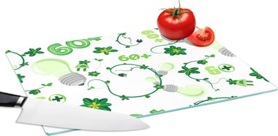 Glazen Snijplank - 39x28 - Lampen - Planten - Patronen - Snijplanken Glas