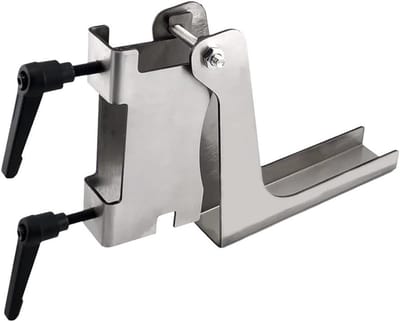 Onkruidtrekker Voetbediend - Grondwoeler Tuinhulp - Onkruid Verwijderen - Zwaar Stalen Frame - 15 cm Hoog - Zilver