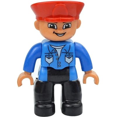 Grote Afmeting Poppen Bouwsteen Familie Figuren Boer Prinses Piraat Werker Politie Groot Karakters Blokken Compatibel met Duplo Speelgoed