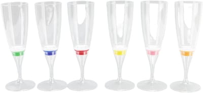 Dailygoods- Cocktailglazen 6 Stuks LED-lichtgevend - Oplichtende Wijnglazen - Innovatieve Champagneglazen - KTV-wijnbekerset - Automatische Schakelaar
