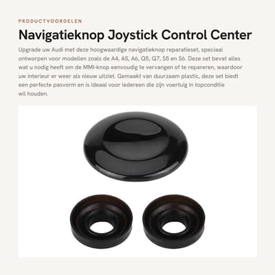 Dailygoods- Knop Hoogwaardige Reparatieset - Navigatieknop - Joystick - Rubberafdichtringen - Eenvoudige Installatie - Perfecte Pasvorm - Bedieningsknop