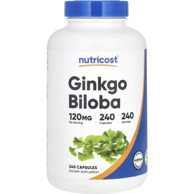 Nutricost, Ginkgo Biloba, 120 mg, 240 capsules