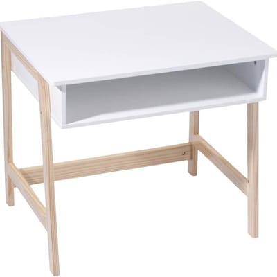 SAVI® Kinderbureau - Kindertafel Met Opbergruimte – Activiteitentafel – Wit - 46cm x 58cm x 52cm 6.8 kg