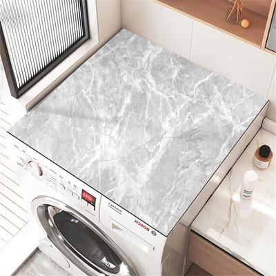 Wasmachine Topmat - Droger Beschermer - Apparaten Beschermen - Snel Absorberend - 60 x 60 cm - Donkergrijs