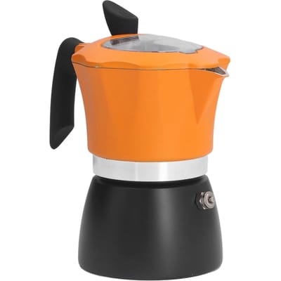 Cafetière italienne classique 150 ml, double couleur, en aluminium, idéale pour les voyages L