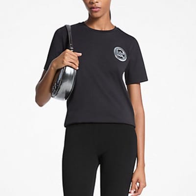 MICHAEL KORS MK CHARM SMALL TEE Zwart XS EU
