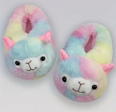 Grappige pantoffels | Alpaca sloffen | One size fits all maat 32 t/m 38 voor Kinderen, Dames en Heren | Pantoffel dierensloffen | Pluche dierenpantoffels | zachte binnenschoenen | Sloffen en Pantoffels maat 32, 33, 34, 35, 36, 37, 38
