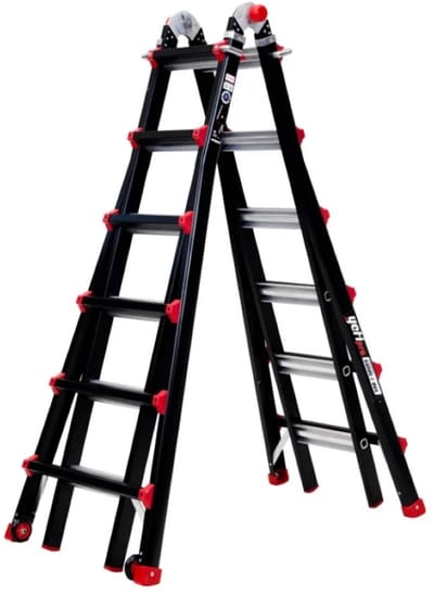 Yeti Pro 4x6 Ladder 6,52 m — multifunctionele vouwladder, A‑trapladder, telescopische ladder, 33 standen, professioneel - ladder vouwladder 6.52m multifunctioneel