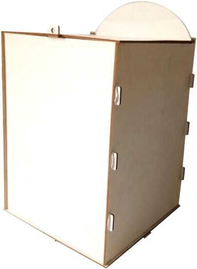 Houten Brievenbus - Kaartendoos Ornament - Bruiloft Decoratie - Rustieke Stijl - 33x20cm - Natuurlijk Hout