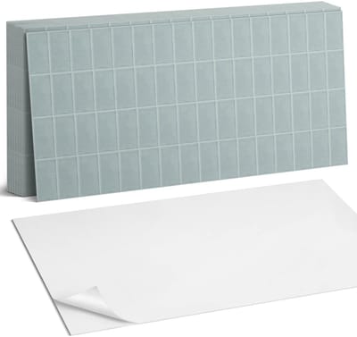 Coloray Plaktegels - Geometrisch tegelpatroon Zelfklevende Wandtegels - 40 cm x 20 cm - Grijs Plaktegels - 10 stuks - Rechthoek PVC Tegels - Plaktegels Badkamer - Vloertegels Zelfklevend - Vinyltegels Vloer Zelfklevend - Portugese Tegels