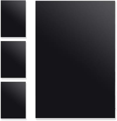 Plastic Panelen 3 mm 30 x 20 cm - Glad Oppervlak - Snijdbare Plastic Platen - Kunst Display - Zwart