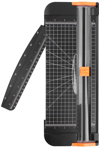 A4-papiersnijder - Papiersnijder met automatische veiligheidsvoorziening - Geschikt voor het snijden van plakboeken en ander papier - 38*15,5*3,3 cm -Zwart