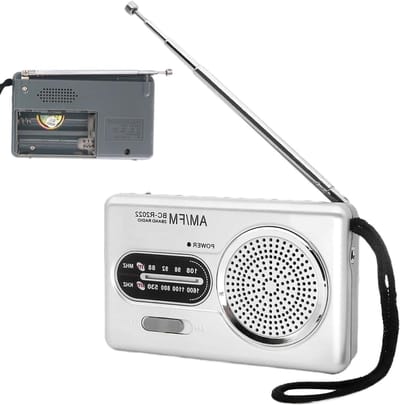 Draagbare Radio - Campingradio Ontvanger - Buitenactiviteiten - Digitale Signaalverwerking - Compact Formaat - Zwart