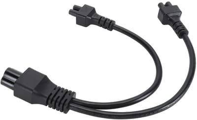 Cosensi - IEC320 C6 Y Splitter - Dual C5 Vrouwelijk - Heavy Duty 2.5A 250V - Netwerk Kabel - Organiseer je werkruimte