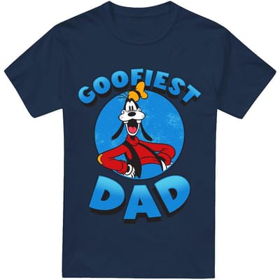 Disney Heren Goofiest Papa Goofy T-Shirt (Marine)