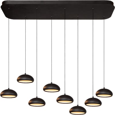 Atmooz - Pallaton - Hanglamp - Zwart - 8 Lichtpunten - Rond - 40 x 130 x 125 cm - Eetkamer - Hal - Slaapkamer - Woonkamer