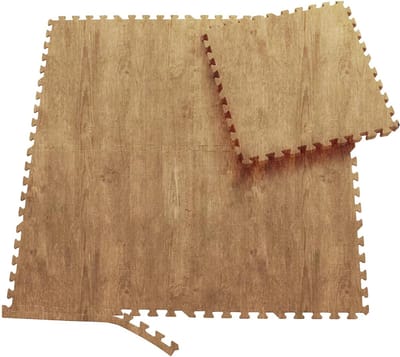JGS® - Premium 16-delige Beschermingsmatten Set in Bruin, Perfect voor Fitnessapparaten en Sporttoestellen, 60 x 60 x 1 cm-