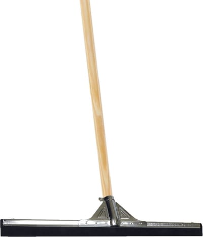 Betra Vloertrekker/douchetrekker - voor water metaal/rubber 45 cm - met houten steel 150 cm