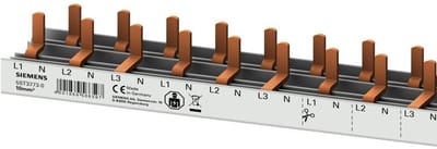 Siemens 5ST37730 Stiftlijst Aantal rijen 3 10 mm² 63 A 230 V Geleidertype = L, L, L, N 1 stuk(s)